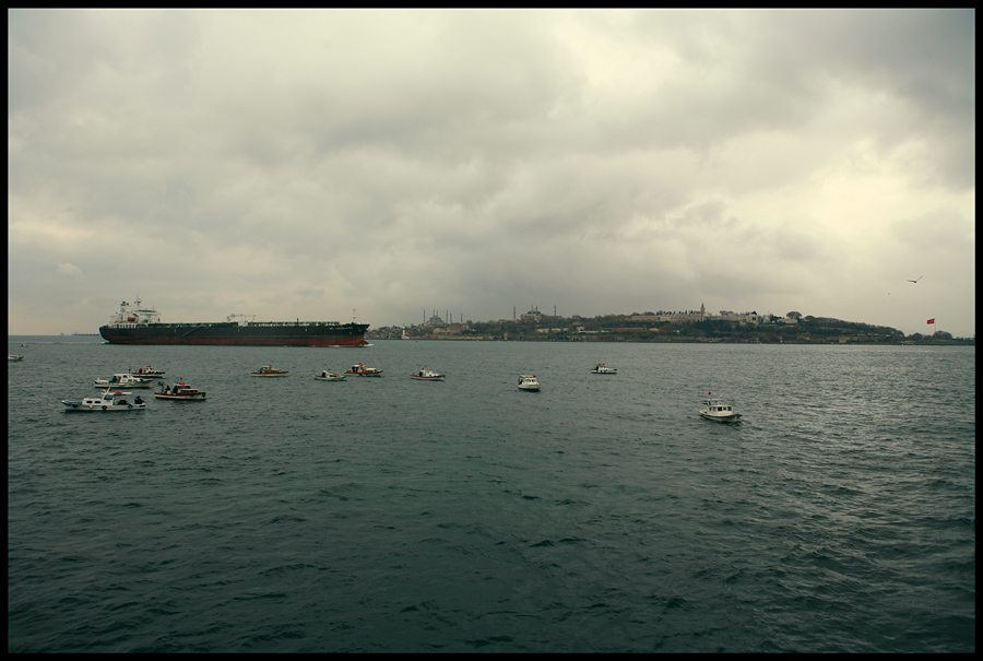 Ships on the Bosphorus